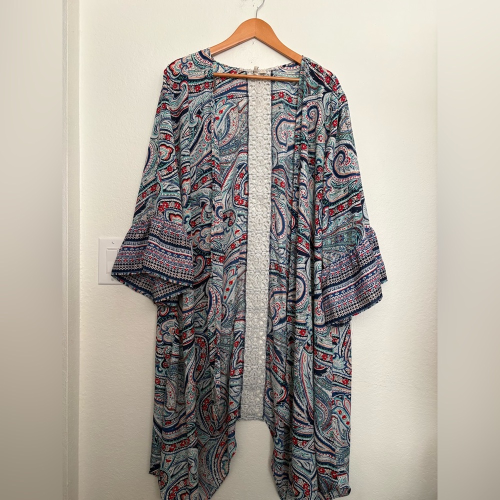 💙Cato Paisley Open Front Kimono💙
